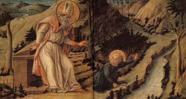 Filippino Lippi The Vision of St.Augustine oil painting picture